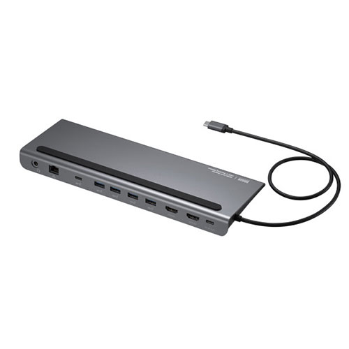 サンワサプライ USB Type-Cドッキングステーション(4K対応・HDMI×2画面出力) USB-CVDK14|ショップハナテック