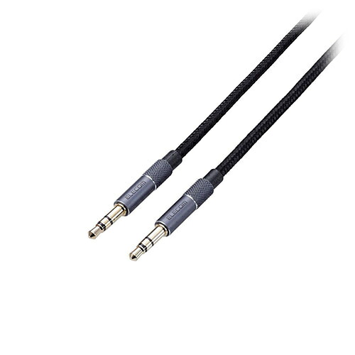【5セット】 エレコム ステレオミニプラグ AUX オーディオケーブル φ3.5mm 50cm 高耐久 ブラック AX-35MA05BKX5
