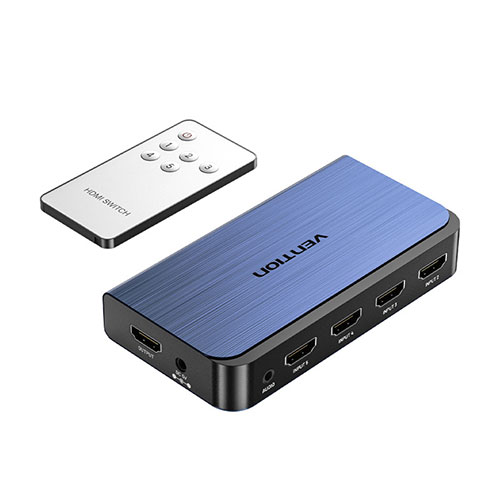 VENTION 5 IN 1 OUT HDMI スイッチャー WITH AUDIO SEPARATION ブルー AK-6118｜ショップハナテック