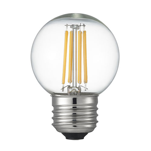 【10個仕掛ける】 YAZAWA 繊維LED 40W G50 どんぶり鉢形 E26 CL LDG4LG50CX10