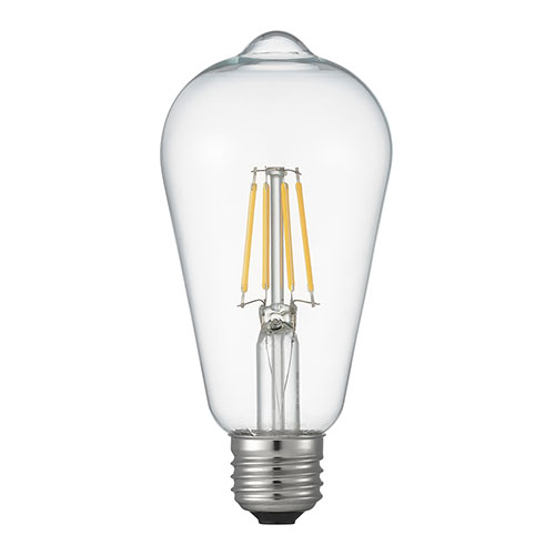 【10個仕掛ける】 YAZAWA 繊維LED 40W エジソン形 E26 CL LDE5LG64CX10