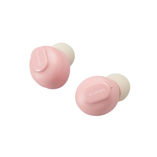 エレコム ワイヤレスイヤホン Bluetooth 5.3 低遅延 タッチセンサー 超小型 イチゴ LBT-TWS16CSPN