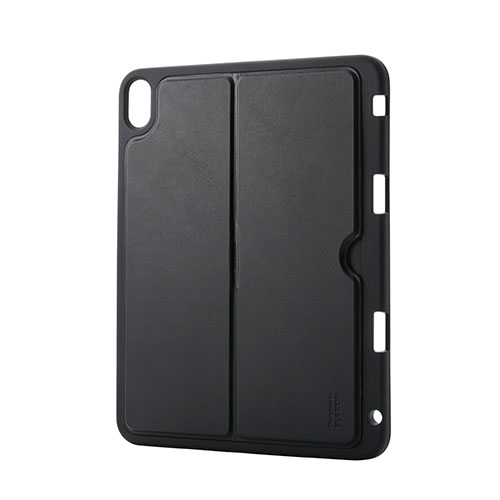 【予約販売4月15日入荷予定】エレコム iPad(A16) ソフトケース 軽量 スタンド付き Pencil収納 ブラック TB-A25RUCSTBK