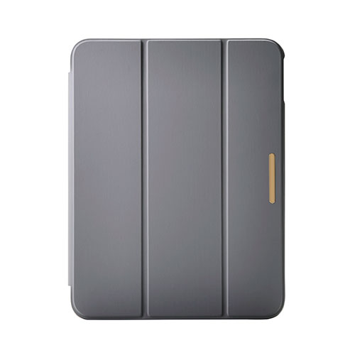 エレコム iPad(A16) フラップケース 薄型軽量 CHIC STYLE スリープ対応 チャコールグレー TB-A25RWVJM3GY