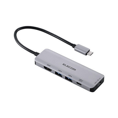 【取っておく売りわたす6月29日入荷予定を組む】エレコム USB Type-C(TM)5インチ1縛ステイション (20W 最終生産物相応う) DST-051BPSV