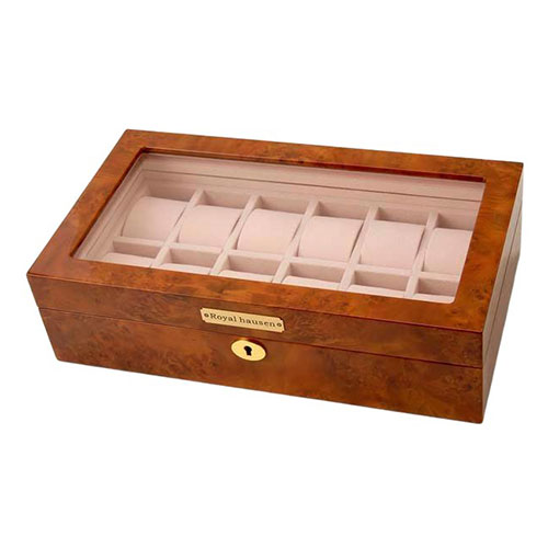 Royal hausen ロイヤルハウゼン 時計収納ケース 12本収納 大事な腕時計を大切に保管 GC02-LG3-12｜ショップハナテック