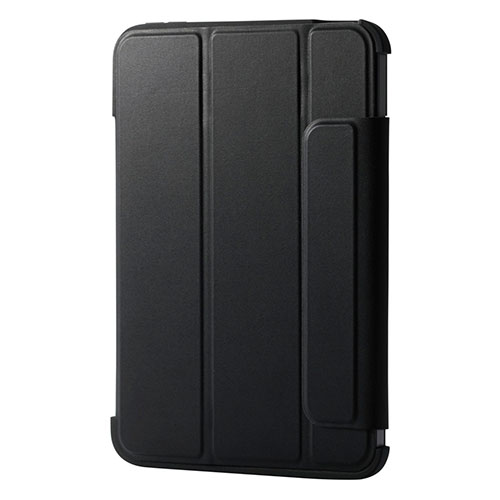 エレコム iPad mini(A17 Pro) フラップケース 薄型軽量 カラーエッジ 背面クリア ブラック TB-A25SWVFCBK