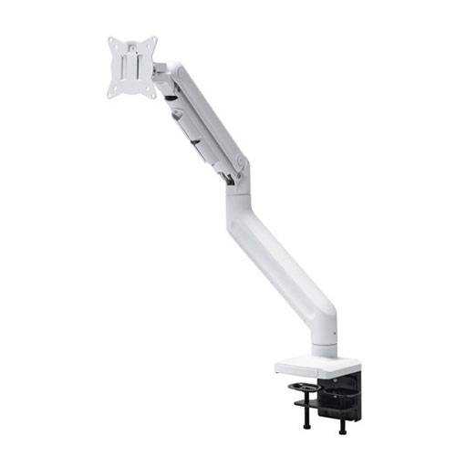 サンワサプライ モニターアーム ガススプリング式 耐荷重20kg ホワイト CR-LAC1406W
