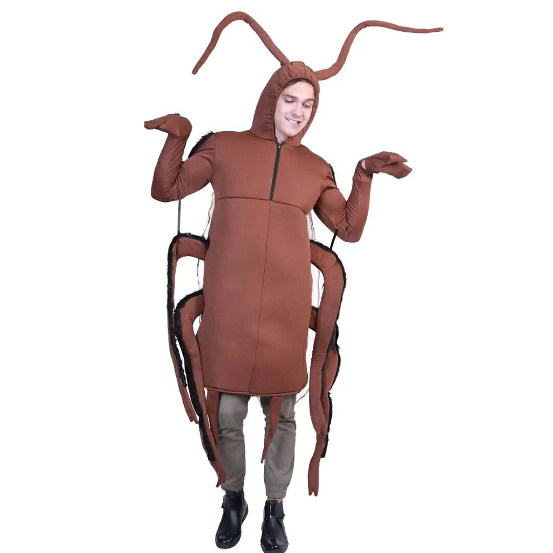 着ぐるみ ゴキブリ コスプレ 全身タイプ 動物 虫 害虫 昆虫 フリーサイズ 男女兼用