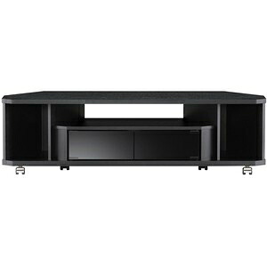 コーナーTV台　【NOA】シリーズ　お部屋のコーナーにもピッタリフィットのTV台　幅120 コーナーTV台　NOA-1200AV-BK
