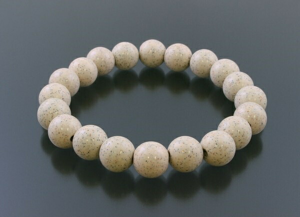 天然ラジウム石（北投石Hokutolite)ブレスレット 北投石 天然ラジウム鉱石 ブレスレット メンズ レディース=6mm