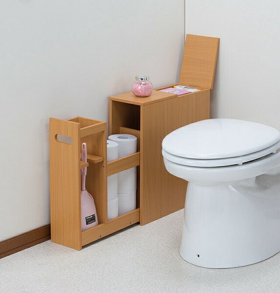 NEW薄型スライドトイレラック ホワイト