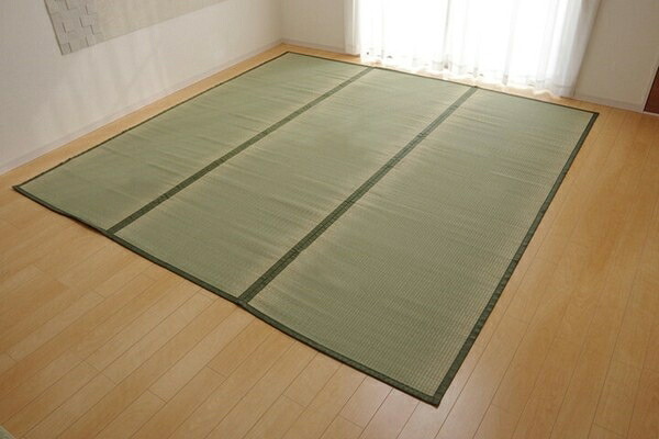 【日本製】い草上敷『草津（くさつ）』　本間6畳（286×382cm）