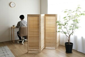 4連パーティション 衝立(高さ1350mm) JP-LB4S ブラウン|ショップハナテック