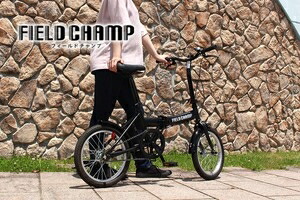 FIELD CHAMP 16ｲﾝﾁ折畳み銀輪BK MG-FCP16BK つや消し黒いこと