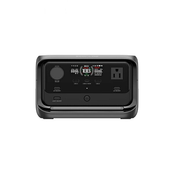 EcoFlow RIVER 3 Plus (290) EFRIVER3Plus-JP-CBOX 黒いこと印字機