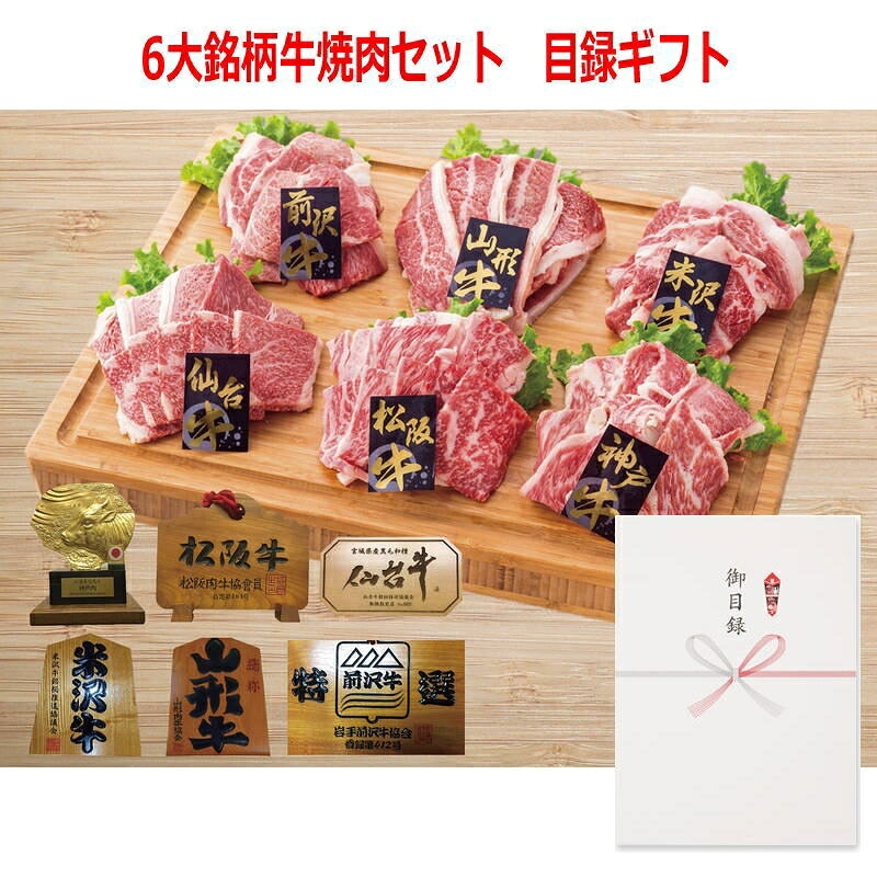 （景品に最適）パネルスタイル目録ギフト 6大銘柄牛焼肉セット 3225-300｜ショップハナテック