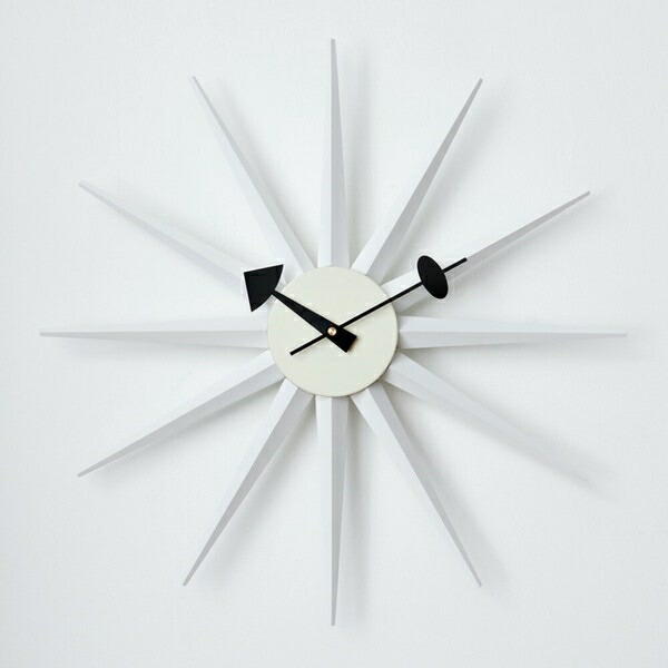 楽天市場】ジョージネルソン「サンバーストクロック」（ブラウン