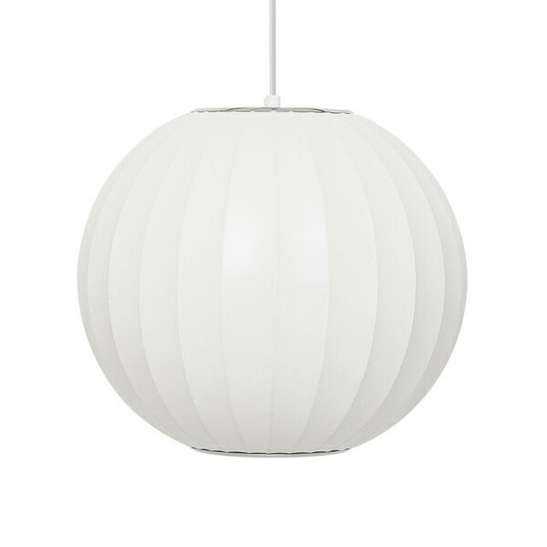 ＜ジョージ・ネルソン リプロダクト＞ 砂上の楼閣照明ランプ ボールペンダントランプ BallLamp シャンデリヤともし火 S大きさ 白いこと