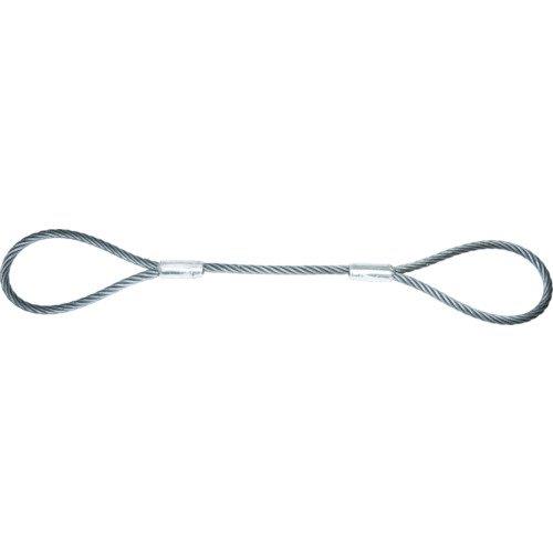 TRUSCO(トラスコ) ワイヤーロープスリング Aタイプ アルミロック 16mm×4m TWAL-16S4 × 5 【ケース販売】