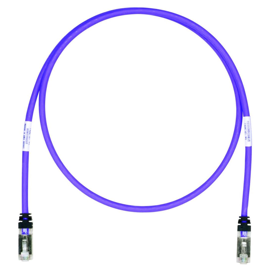 パンドウイット 遮蔽物 ローカルエリアネットワーク有線テレビ Cat6A 労働者階級遣りくち 20m 紫 STP6X20MVL