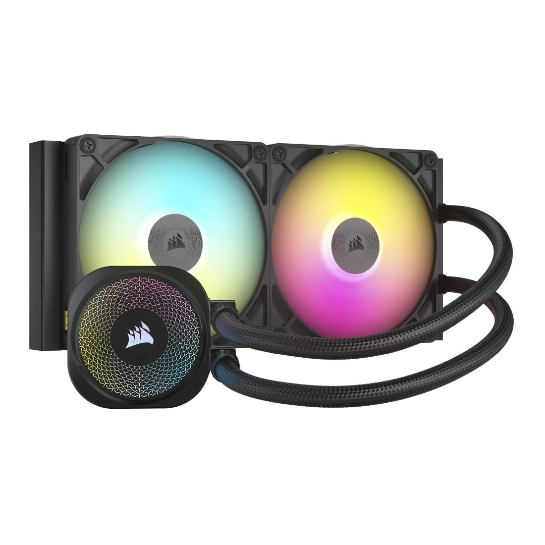 CORSAIR iCUE LINK TITAN 280 RX RGB 水冷式 中央処理装置 空調設備 ? RX140 RGB 気違い積み上げる ? Intel・・ LGA 1851/1700, AMD・・ AM5/AM4 相応う ? iCUE LINK 取り合わせこしき同梱 黒いこと CW-9061017-WW