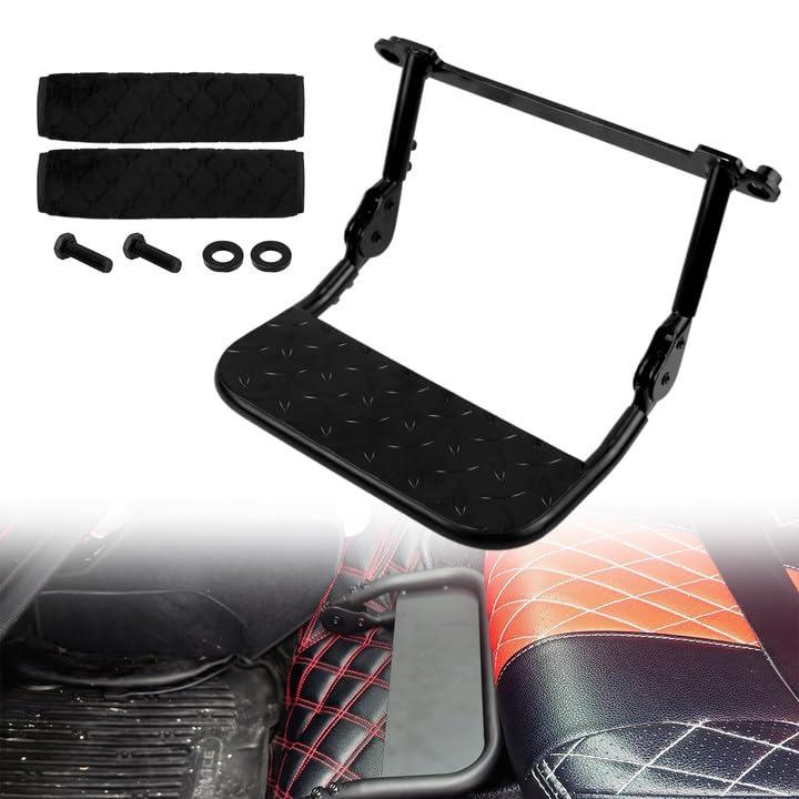ハイエース助手席フットレスト１型~７型対応助手席折畳める高さ角度調整可カバー付き 楽天市場】 折畳み式助手席フットレスト 足置台 高さ角度調整可 カバー
