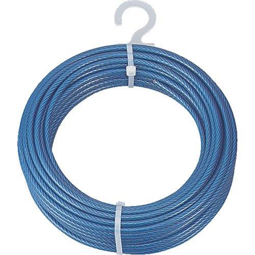 TRUSCO(トラスコ) メッキ付鉄条縄索 PVC覆いかぶせる手合い Φ2(3)mmX20m CWP-2S20 × 10巻 【入れもの売りわたす】