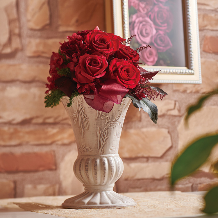 楽天市場 グラツィアl バラ プリザーブドフラワー フラワーアレンジメント ギフト プレゼント お祝い 送料無料 内祝 内祝い 花うるる 花でうるおう毎日
