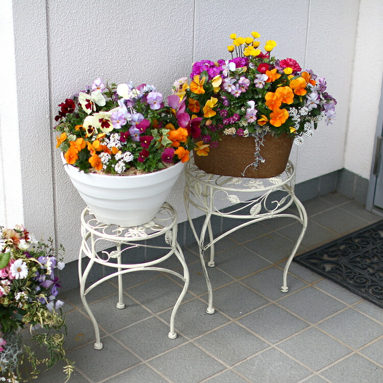 楽天市場】フラワースタンド 【折りたたみ式 二段ラック】屋外 室内
