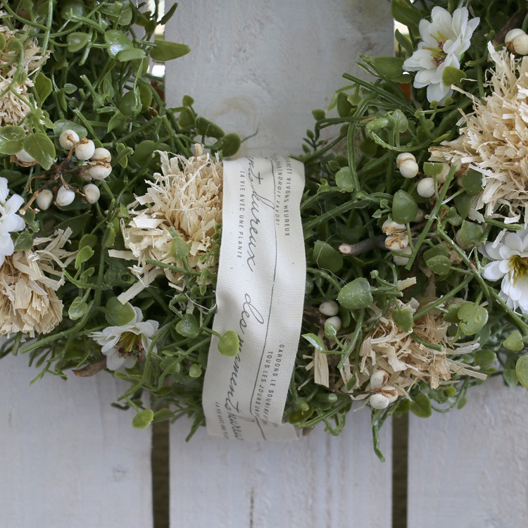 楽天市場 花 ギフト お急ぎ ドライフラワー リース Lサイズ アイボリーフローラ 4728 A F330mm 玄関 春 夏 造花 リング 玄関 春 夏 リースリング 花うるる 花でうるおう毎日