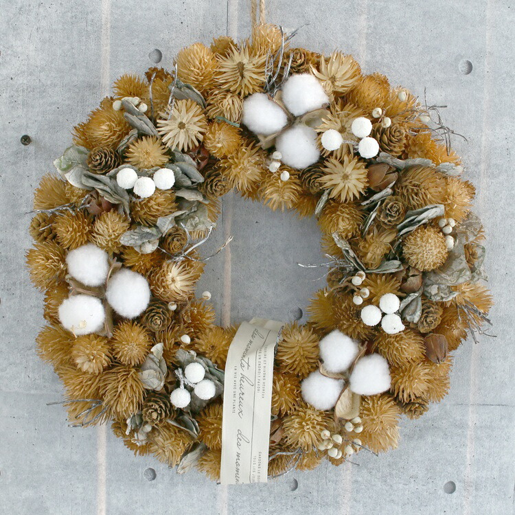 楽天市場】クリスマスリース CMナチュラルハートリースM レッド