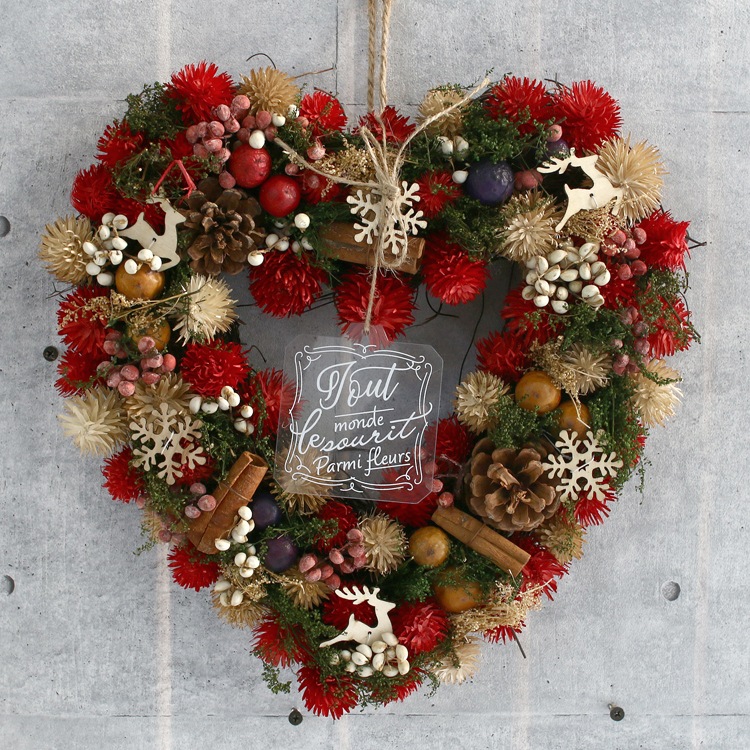 初売りセール 光触媒 クリスマスリース クレッセントリース カメリアラバー 大特価アウトレット Koehlerinstrument Com