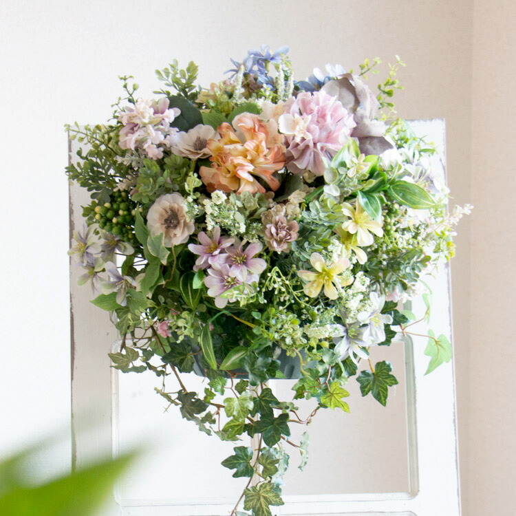 楽天市場】＼まるで本物の花うるる寄せ植え／ アーティフィシャル