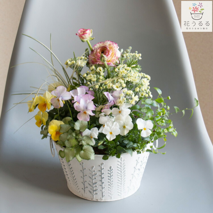 楽天市場】＼まるで本物の花うるる寄せ植え・現品限り／ アーティ