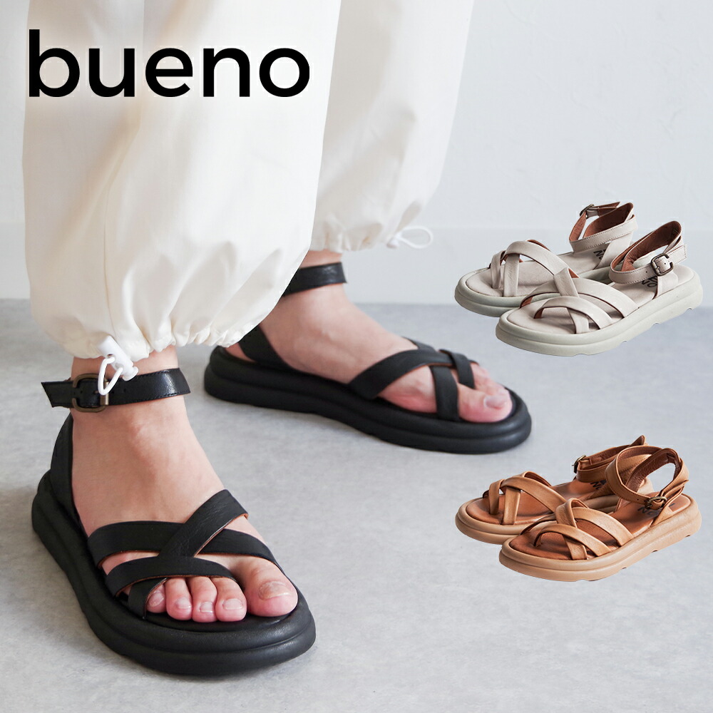 楽天市場】BUENO SHOES ブエノシューズ バッグストラップサンダル