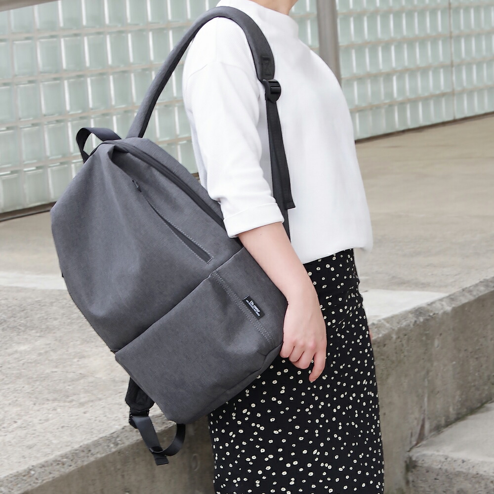 【Uncoeur/アンクール】別注撥水・抗菌加工バックパックリュックサック(K900225)メンズレディース全3色抗菌撥水ビジネス通勤通学鞄リュックバッグブラックチャコールグレー黒ビジネスバッグ