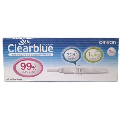 楽天市場 第2類医薬品 妊娠検査薬 クリアブルー 2回用 花ｘ花ドラッグ楽天市場店
