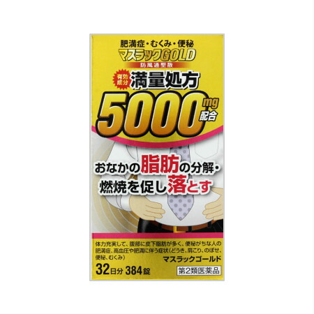 【第2類飲み薬】【10個書き割り】阪本漢法製薬 防風通聖散完了処方箋 マスラックゴールド 384錠  (4987076505041-10)