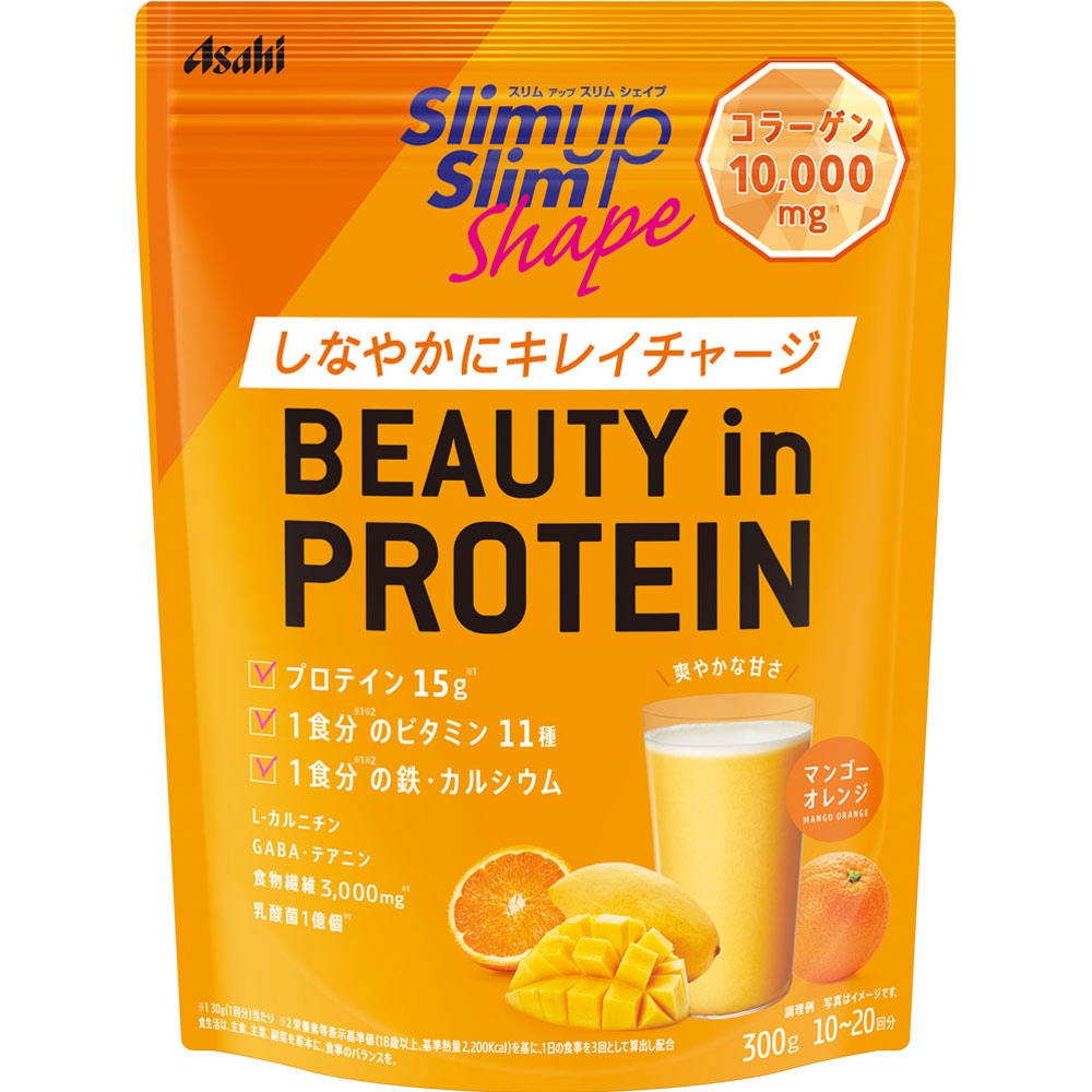 アサヒグループ食品 スリムアップスリムシェイプ BEAUTY in PROTEIN 300g (4946842650330-5)