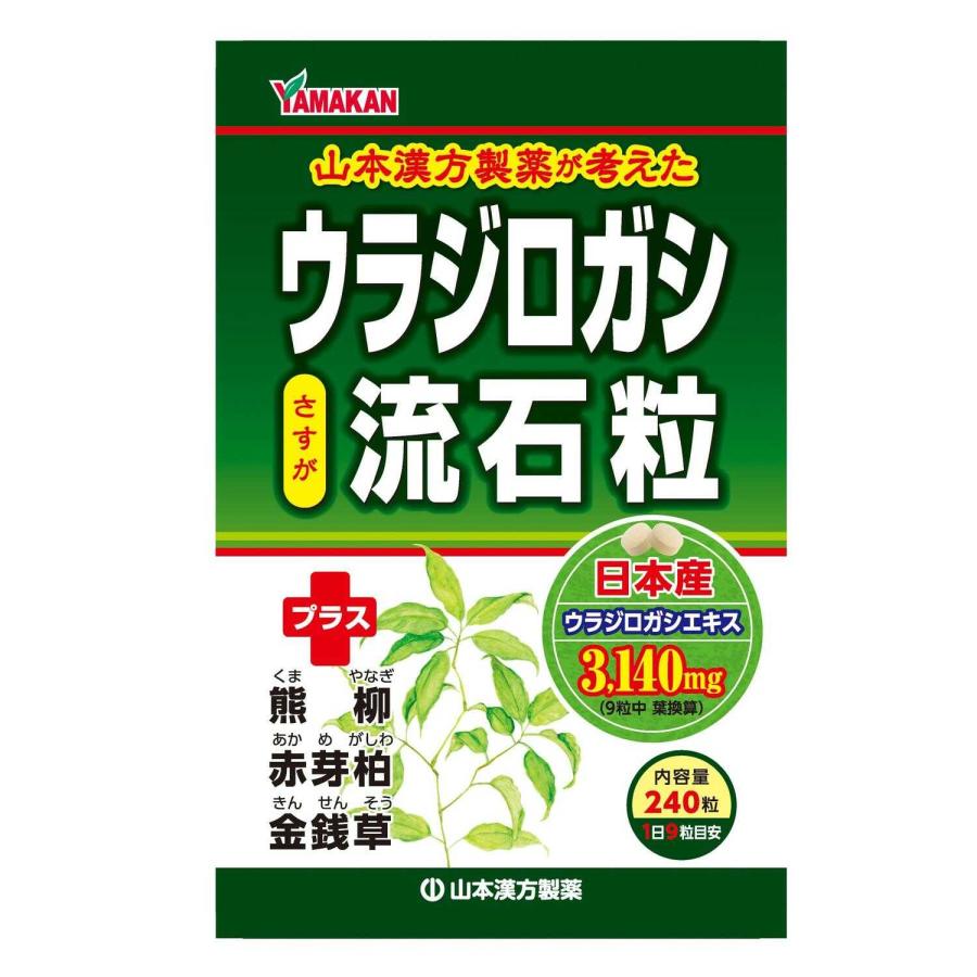 楽天市場】山本漢方 ウラジロガシ流石粒 240粒 メール便送料無料