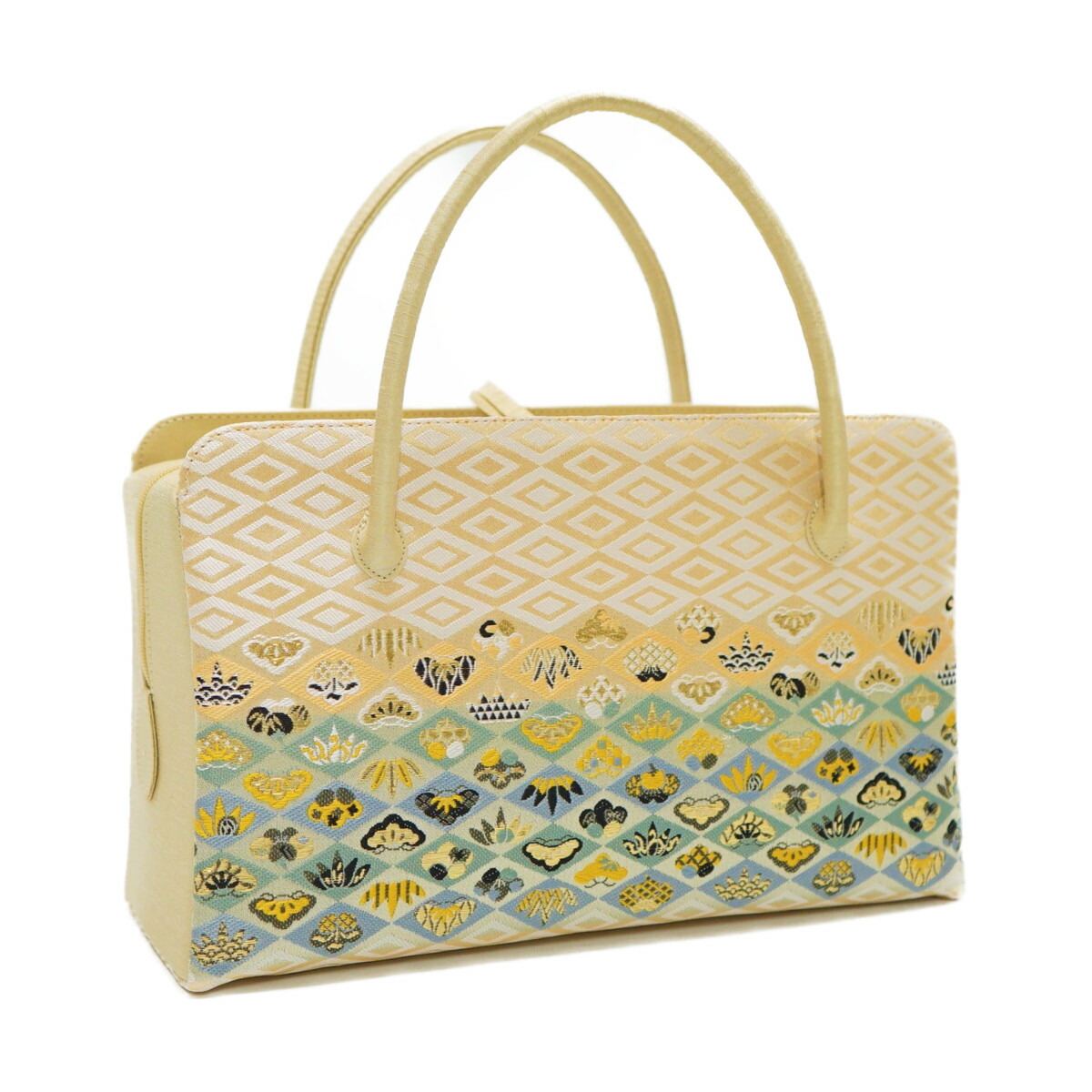 楽天市場】利休バック・金襴織物 花ウサギ柄 商品番号 44-B : 手づくり