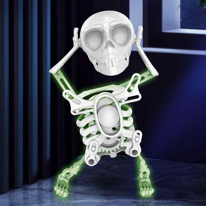 楽天市場】おもちゃ スカル 動く ゼンマイ式 置き物 発光