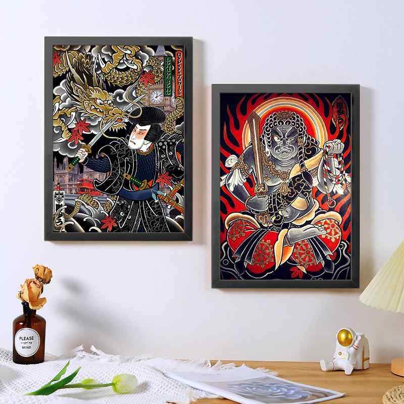 楽天市場】ポスター フォトフレーム 和風 絵 インテリア カラー A4 A3