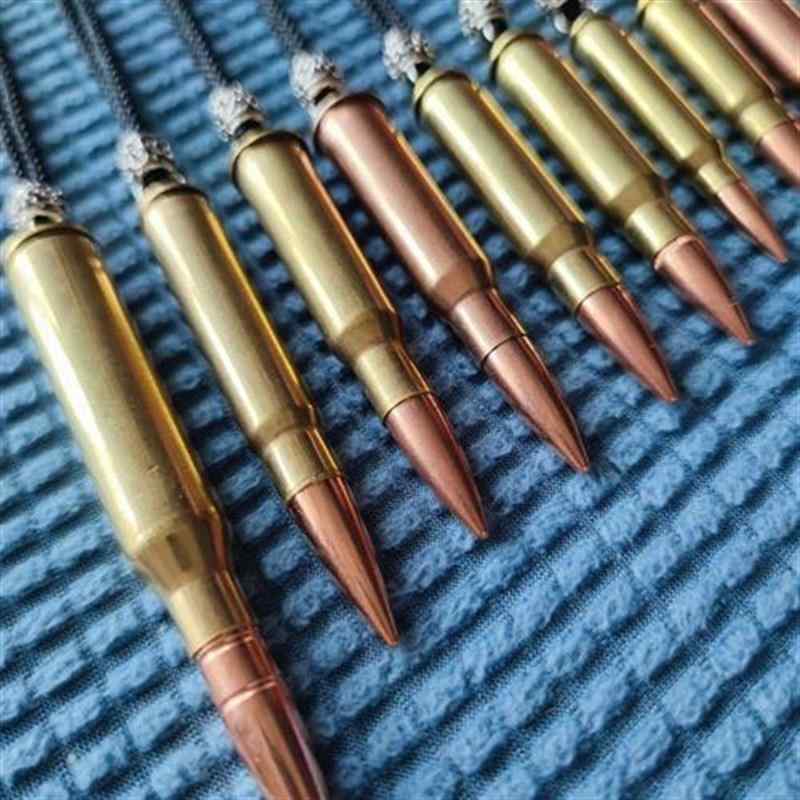 ネックレス 弾丸 ペンダント ミリタリー ロケット型 チョーカー ストラップ 軍 チタン アクセサリー メンズ プレゼント ギフト コレクション 護身 アウトドア