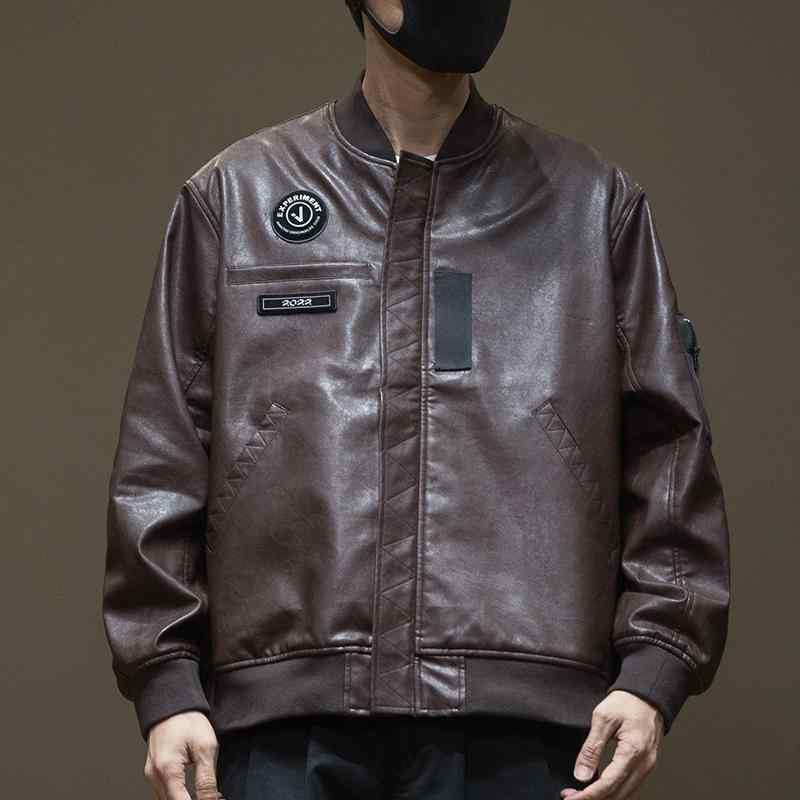 ライダースジャケット 上着 アウター おしゃれ ファッション レトロ PUレザー メンズ サイクリング 秋冬 ルース 大きいサイズ アメリカン オートバイ 防風|Hanbok Home