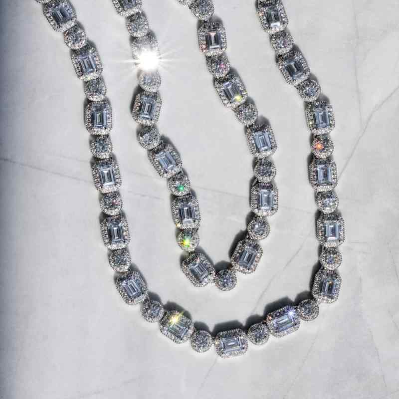 ネックレス ヒップホップ ストリート かっこいい ユニセックス アクセサリー カジュアル アメリカン ジュエリー メンズ キュービックジルコニア レディース ファッションアイテム ラインストーン