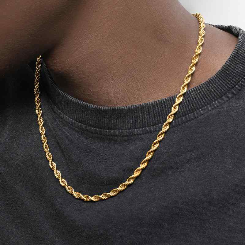 ネックレス ストリート かっこいい ユニセックス チタン アクセサリー 鎖骨チェーン ヒップホップ シンプル メンズ レディース おしゃれ ファッションアイテム ゴールド ジュエリー