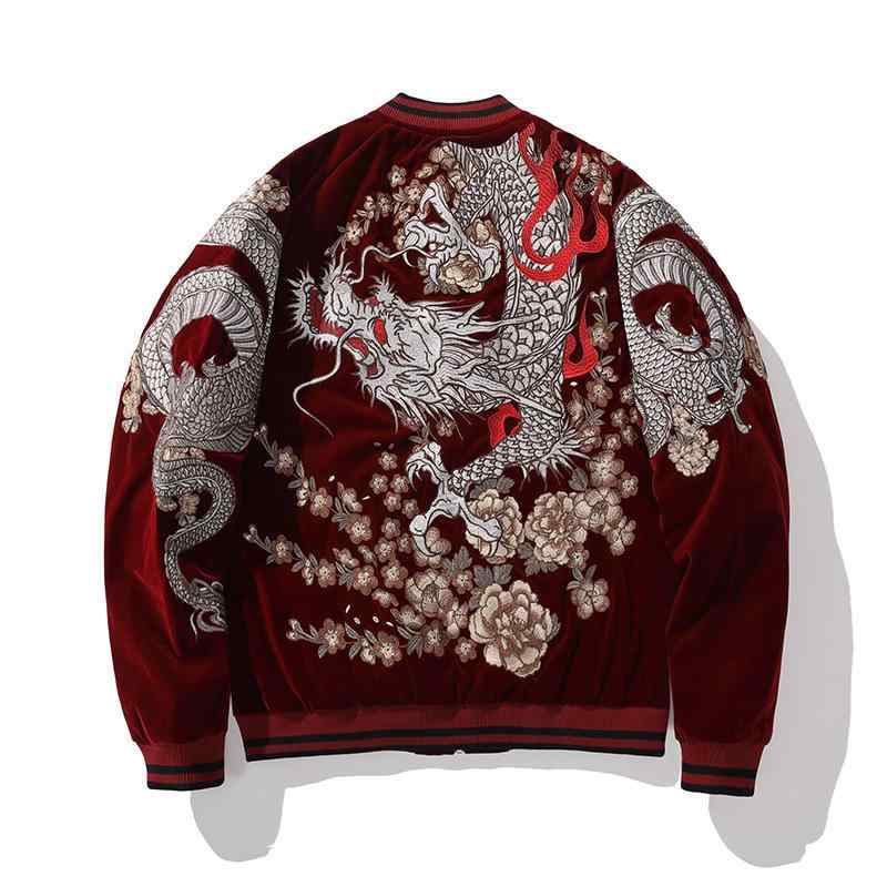 楽天市場】スカジャン 両面 リバーシブル 鳳凰 ヘビー 刺繍 メンズ