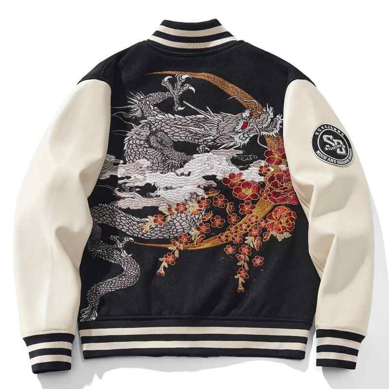 楽天市場】スカジャン スタジャン 辰年 月 龍 ドラゴン チャイナ